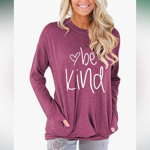 “Be Kind” Tee Shirt in Purple, Size Small, GUC - Picture 14 of 14